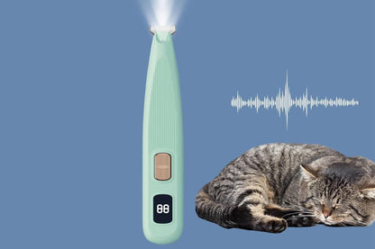 Electric Dog Paw Trimmer Digital Display Dual Speed Pet Groomer-Green - view 4