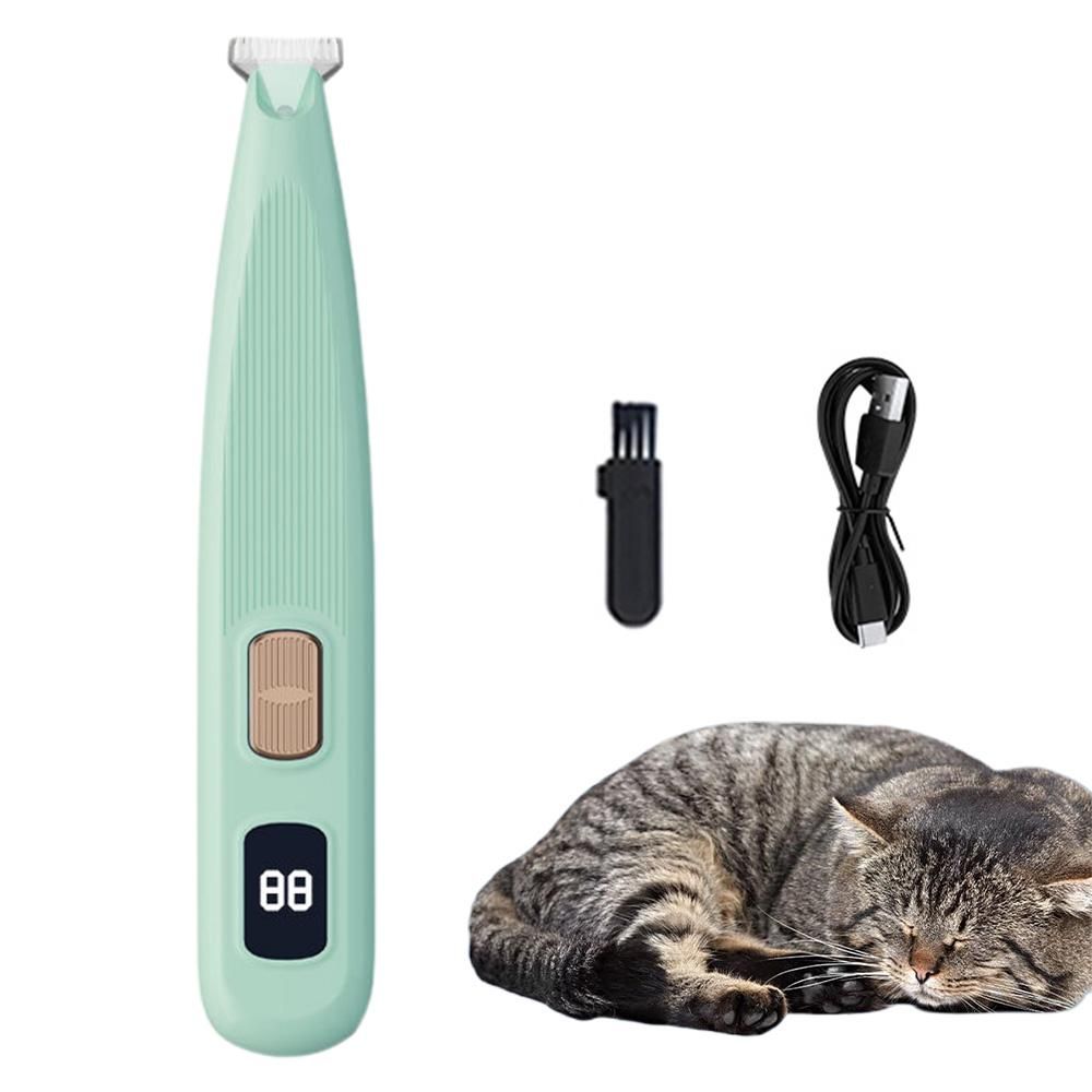 Electric Dog Paw Trimmer Digital Display Dual Speed Pet Groomer-Green - view 7