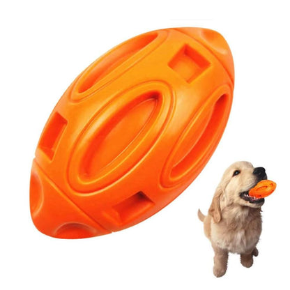 Puppy Chew Ball With Squeaker Dog Chew Toys Squeaky Dog Toys For Aggressive Chewers-Orange - view 10