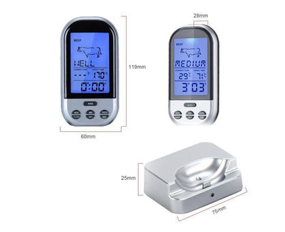 Digital Meat Thermometer - Wireless Remote - Waterproof - view 4