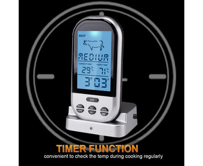 Digital Meat Thermometer - Wireless Remote - Waterproof - view 8