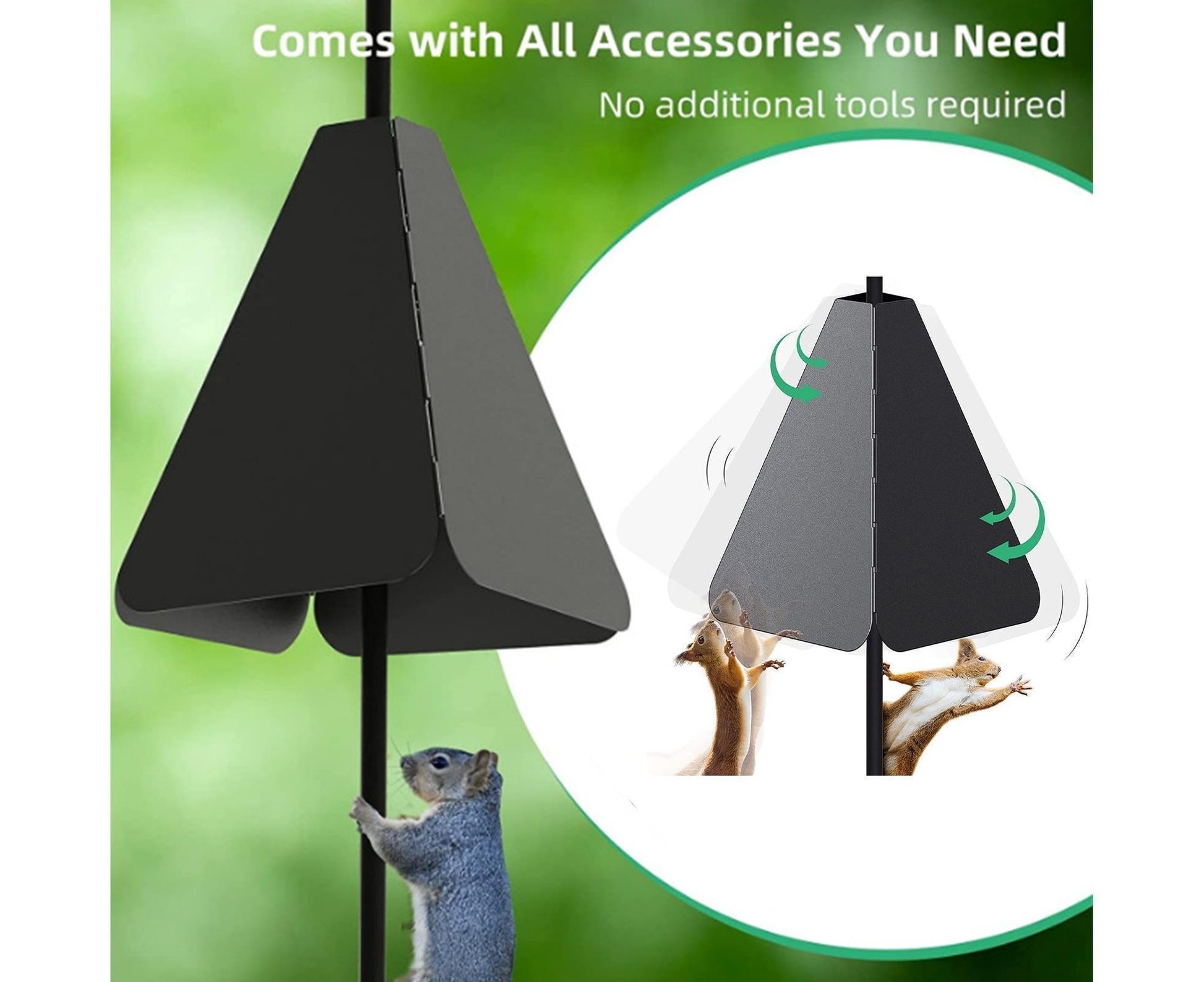 Squirrel Baffle Smooth Surface Bird Feeder Guard - A - view 2