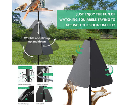 Squirrel Baffle Smooth Surface Bird Feeder Guard - A - view 3