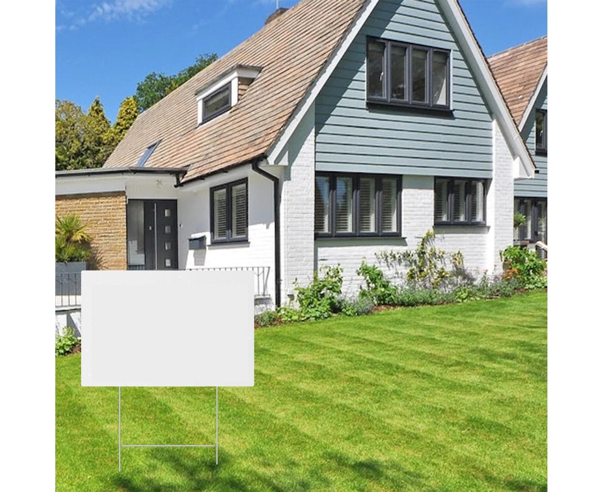 4Pcs Blank Yard Signs with H Stakes - 4pcs - view 7
