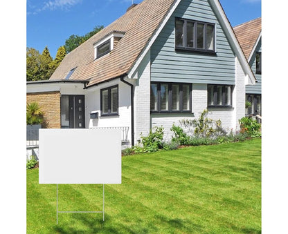 4Pcs Blank Yard Signs with H Stakes - 4pcs - view 7