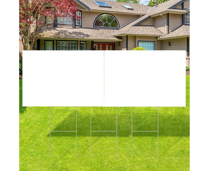 4Pcs Blank Yard Signs with H Stakes - 4pcs - view 9