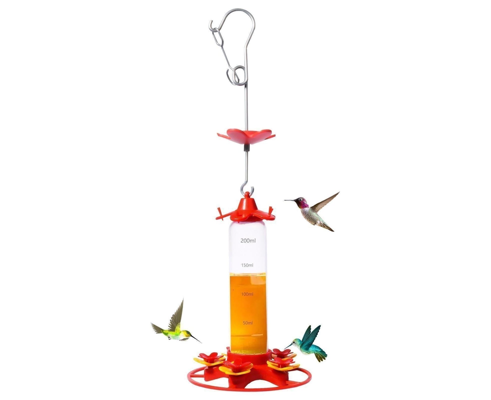 Hanging Feeder Hook Leakproof Hummingbird Feeder - Red - view 6