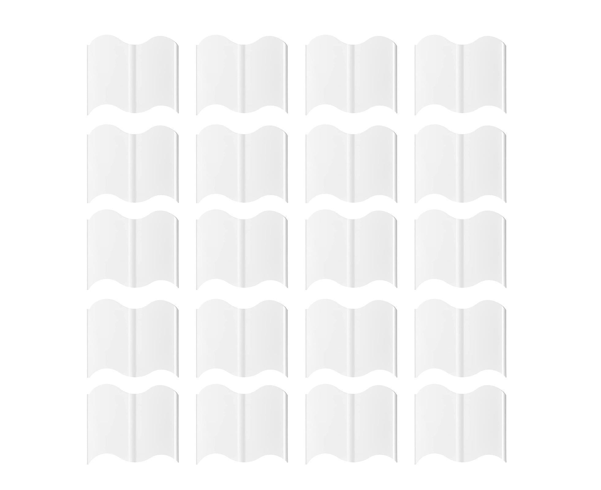 20Pcs Border Fence Walkway Landscape Edging - White