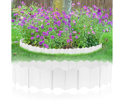 20Pcs Border Fence Walkway Landscape Edging - White - view 2