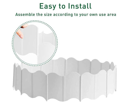 20Pcs Border Fence Walkway Landscape Edging - White - view 5