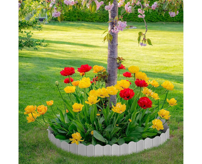 20Pcs Border Fence Walkway Landscape Edging - White - view 6