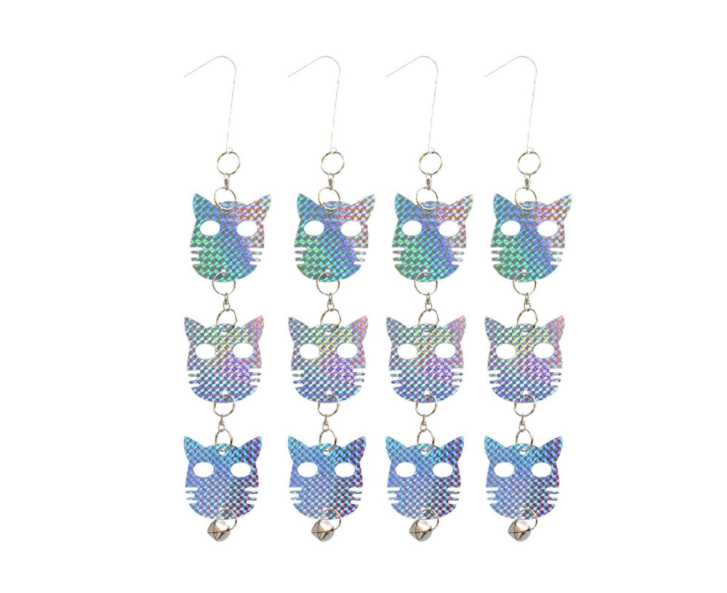 4Pcs Owl Bird Repellent Reflective Discs - 4pcs - view 2
