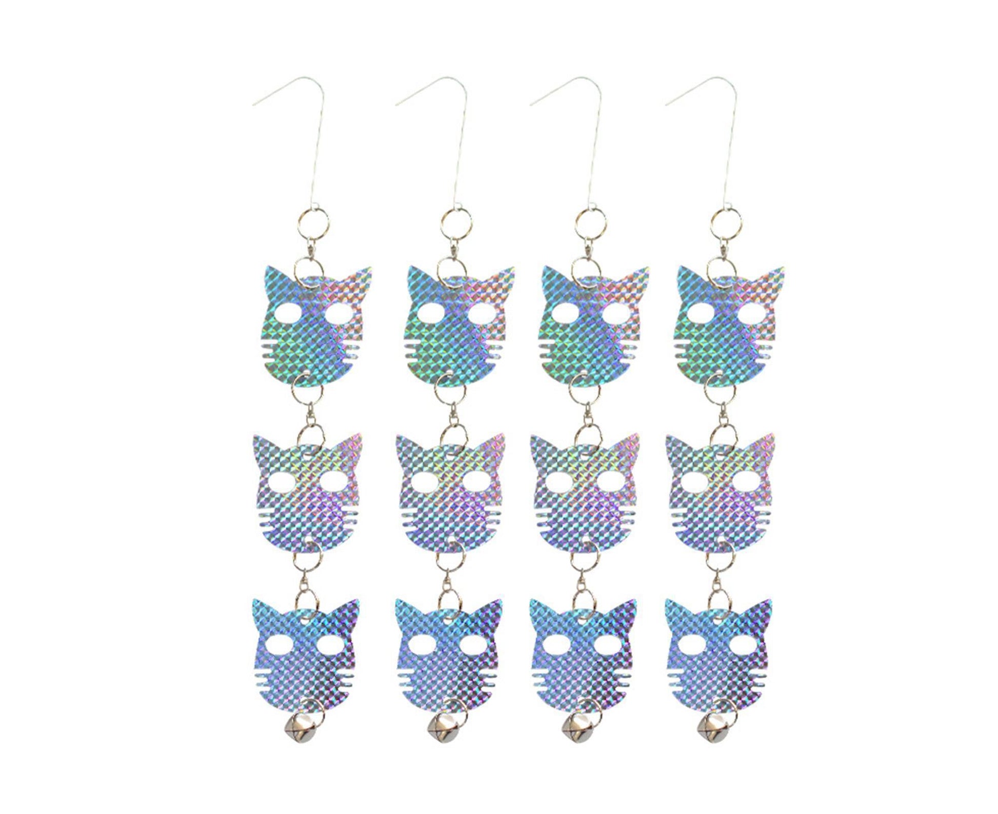 4Pcs Owl Bird Repellent Reflective Discs - 4pcs - view 2