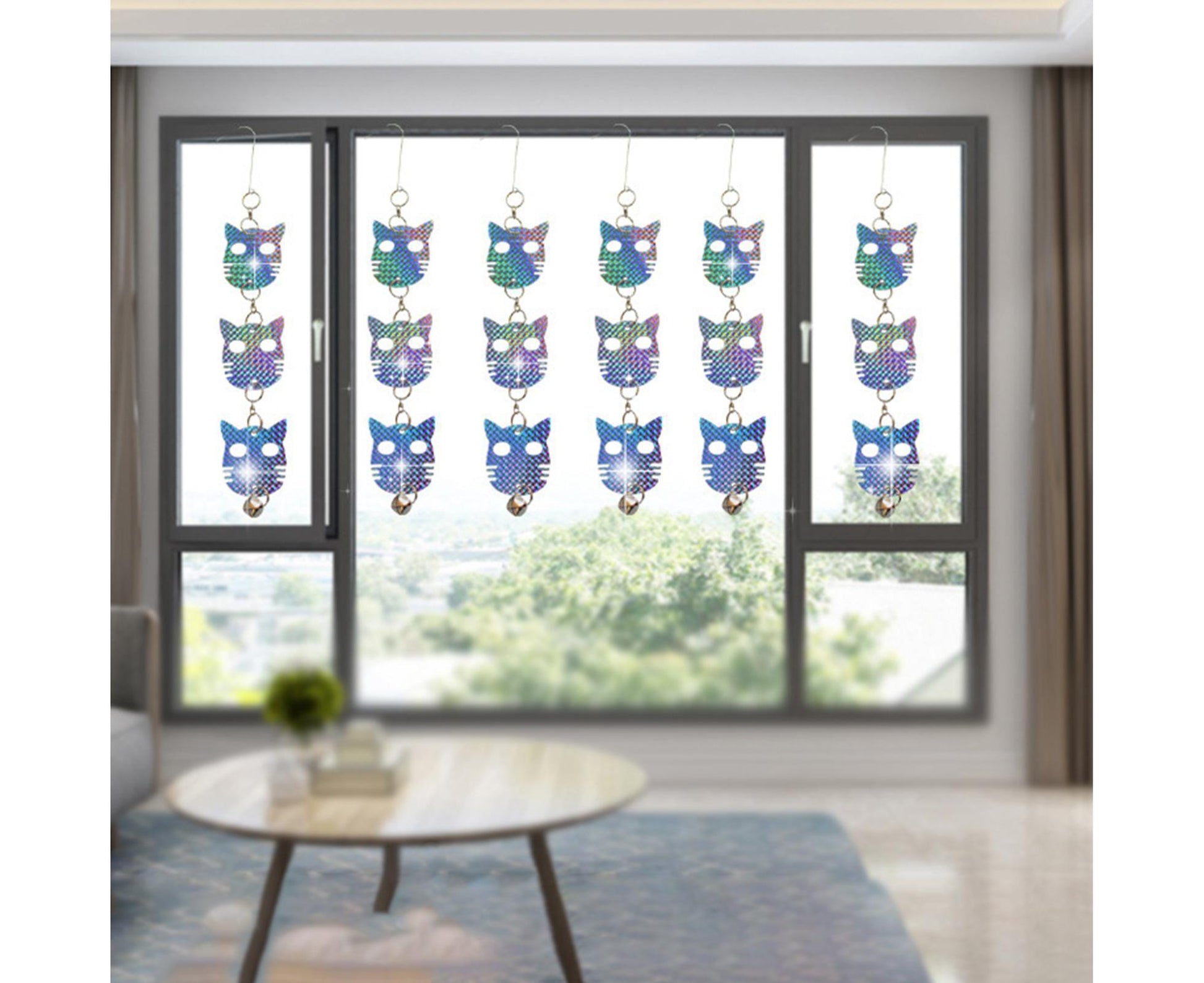 4Pcs Owl Bird Repellent Reflective Discs - 4pcs - view 5