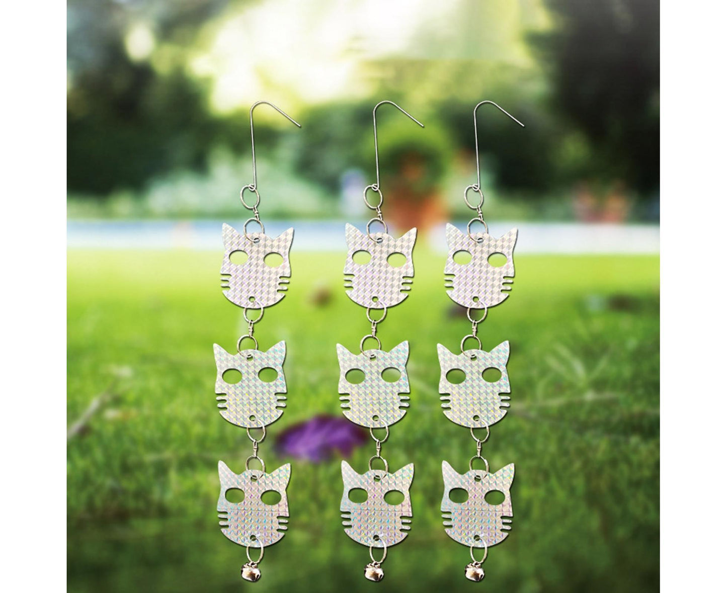 4Pcs Owl Bird Repellent Reflective Discs - 4pcs - view 7
