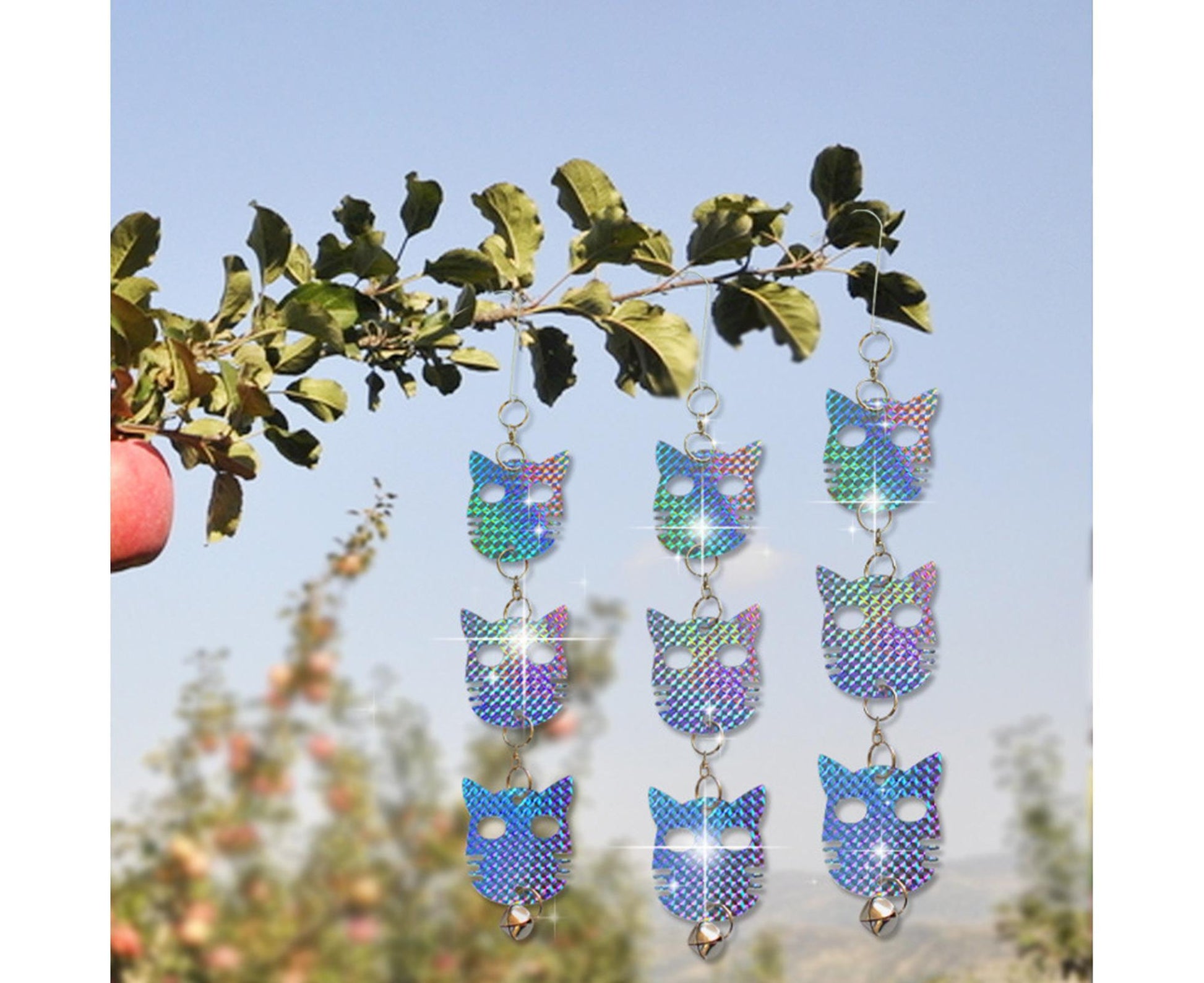 4Pcs Owl Bird Repellent Reflective Discs - 4pcs - view 8