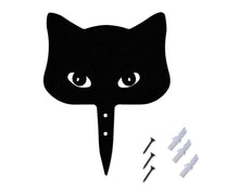 1 Set Garden Stake Peeping Cat Insert - A