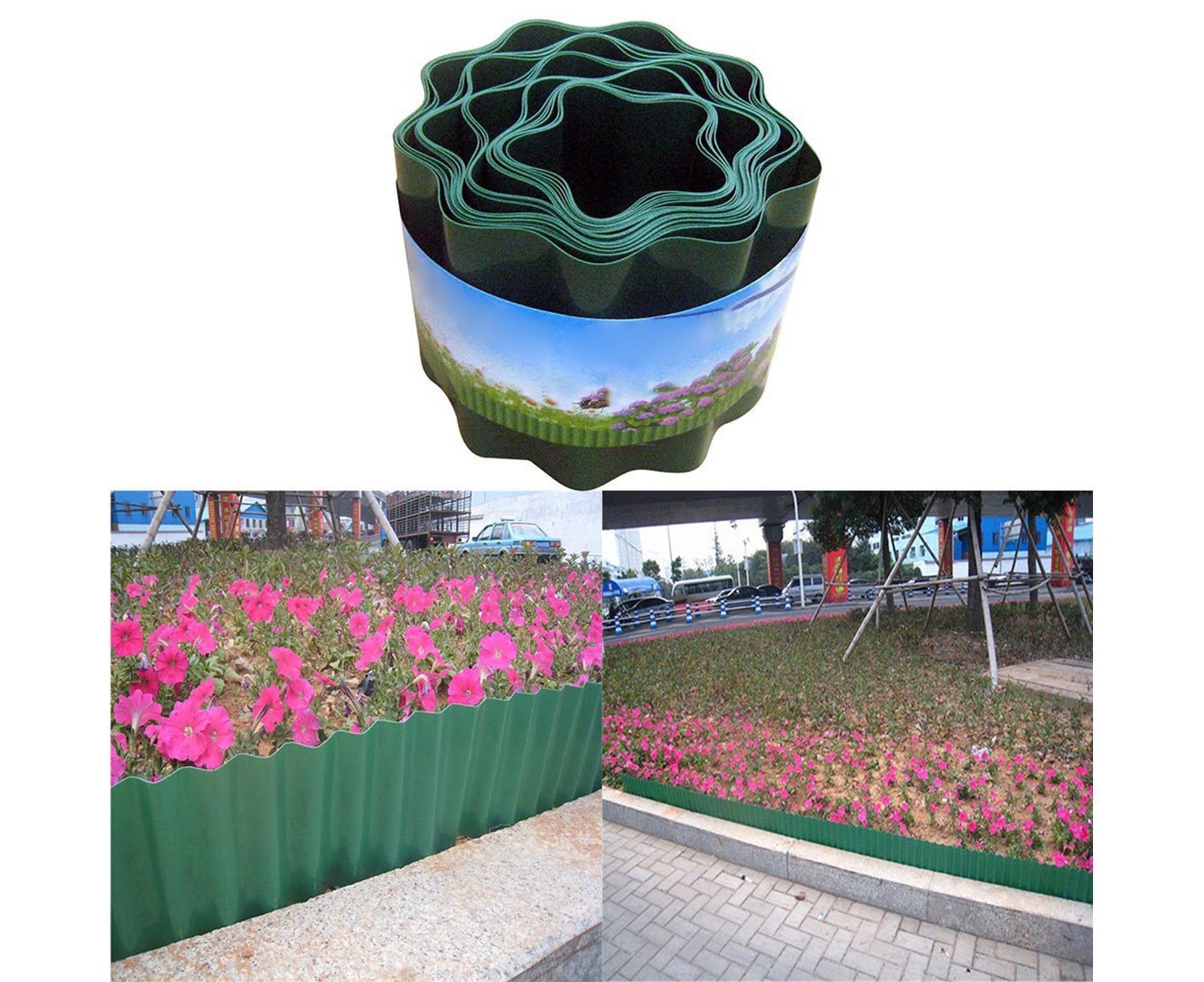 Garden Fence Wavy Design Edging Border - 10cm - view 8