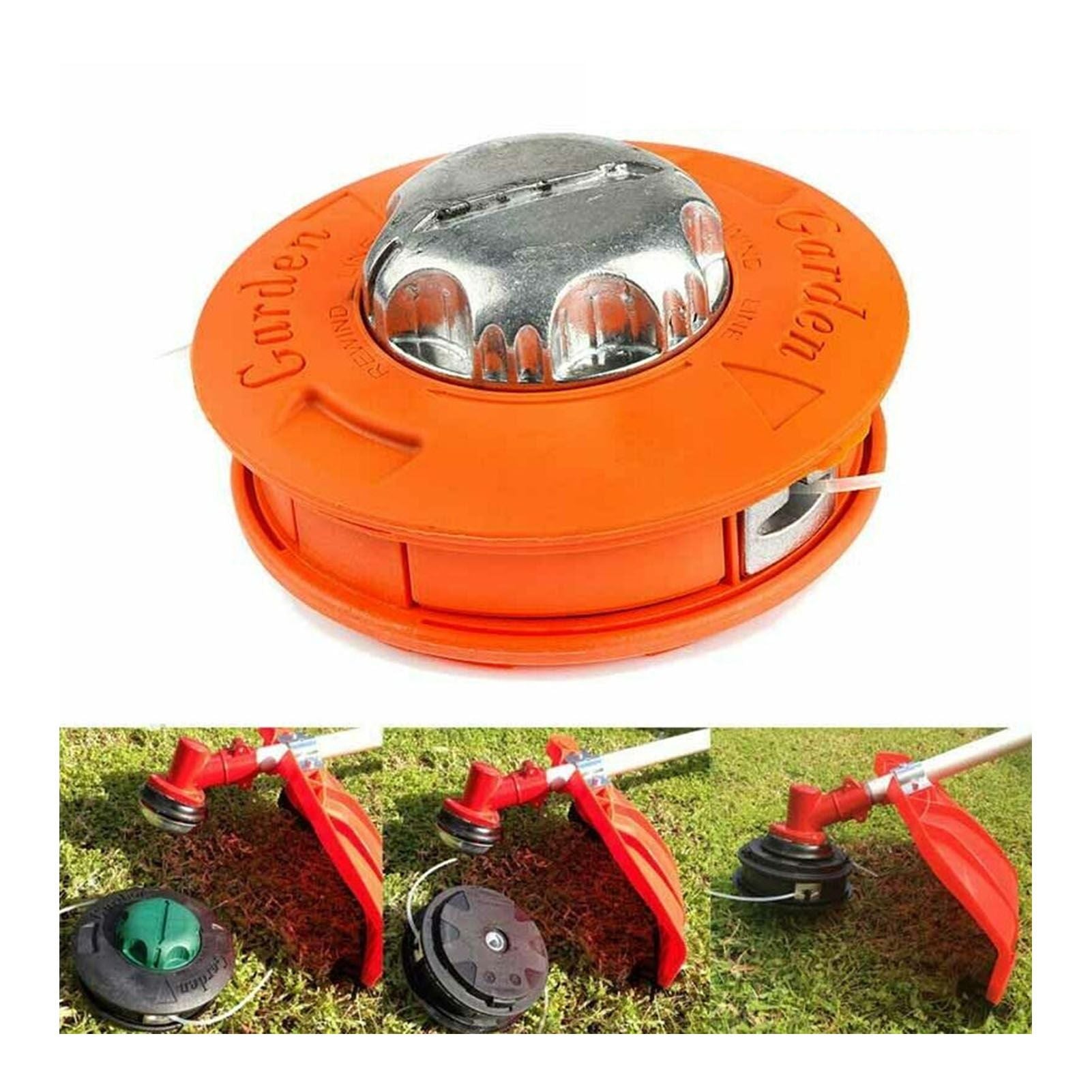 Lawn Mower Trimmer Head Dismantle Free Plastic Aluminum Trimming Head for Garden Mowing Machine Orange - view 6