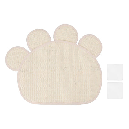 Sisal Cat Scratcher Mat Cute Shape Grinding Claw Protecting Furniture Cat Floor Scratching Pad for Cats Kittens