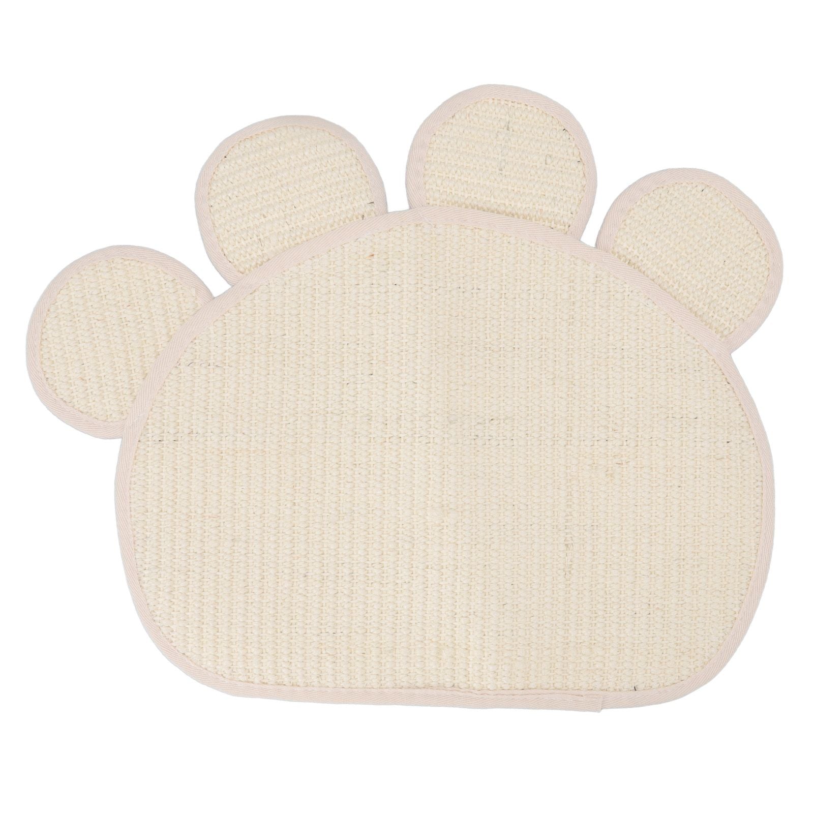 Sisal Cat Scratcher Mat Cute Shape Grinding Claw Protecting Furniture Cat Floor Scratching Pad for Cats Kittens - view 2