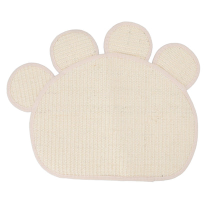 Sisal Cat Scratcher Mat Cute Shape Grinding Claw Protecting Furniture Cat Floor Scratching Pad for Cats Kittens - view 2