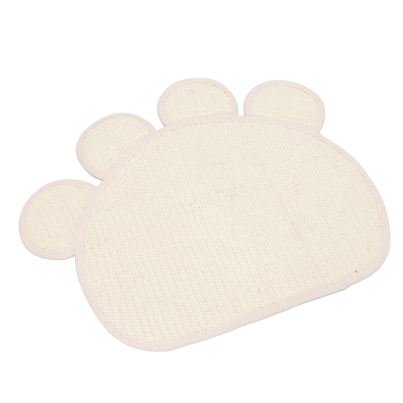 Sisal Cat Scratcher Mat Cute Shape Grinding Claw Protecting Furniture Cat Floor Scratching Pad for Cats Kittens - view 4