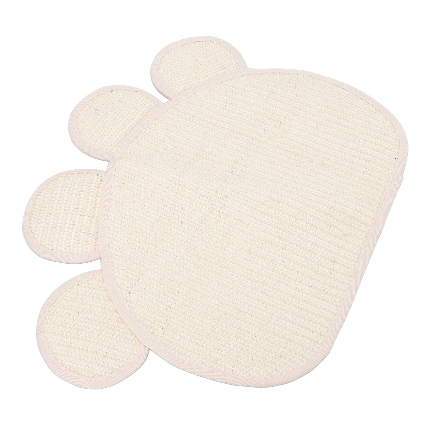 Sisal Cat Scratcher Mat Cute Shape Grinding Claw Protecting Furniture Cat Floor Scratching Pad for Cats Kittens - view 5