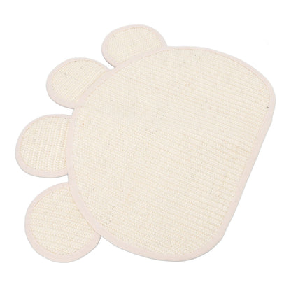 Sisal Cat Scratcher Mat Cute Shape Grinding Claw Protecting Furniture Cat Floor Scratching Pad for Cats Kittens - view 5