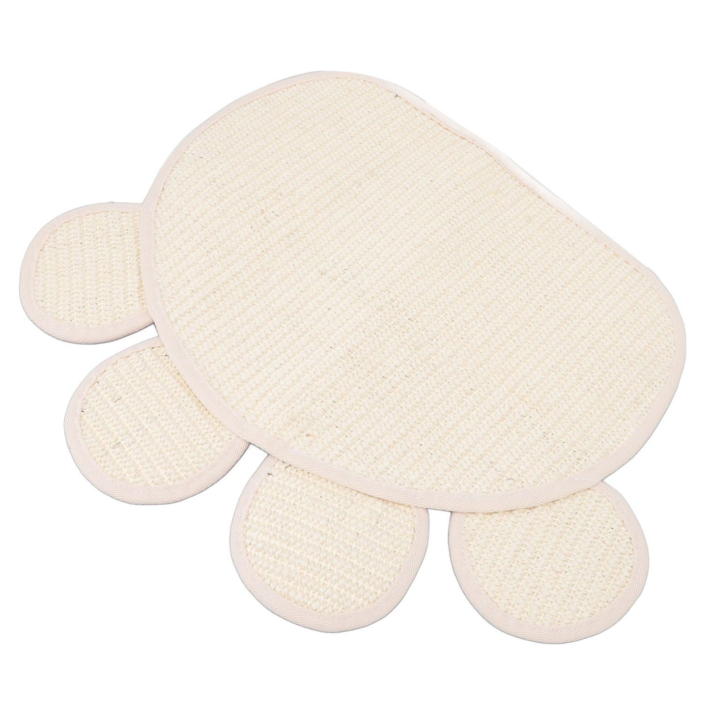 Sisal Cat Scratcher Mat Cute Shape Grinding Claw Protecting Furniture Cat Floor Scratching Pad for Cats Kittens - view 6