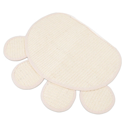 Sisal Cat Scratcher Mat Cute Shape Grinding Claw Protecting Furniture Cat Floor Scratching Pad for Cats Kittens - view 6