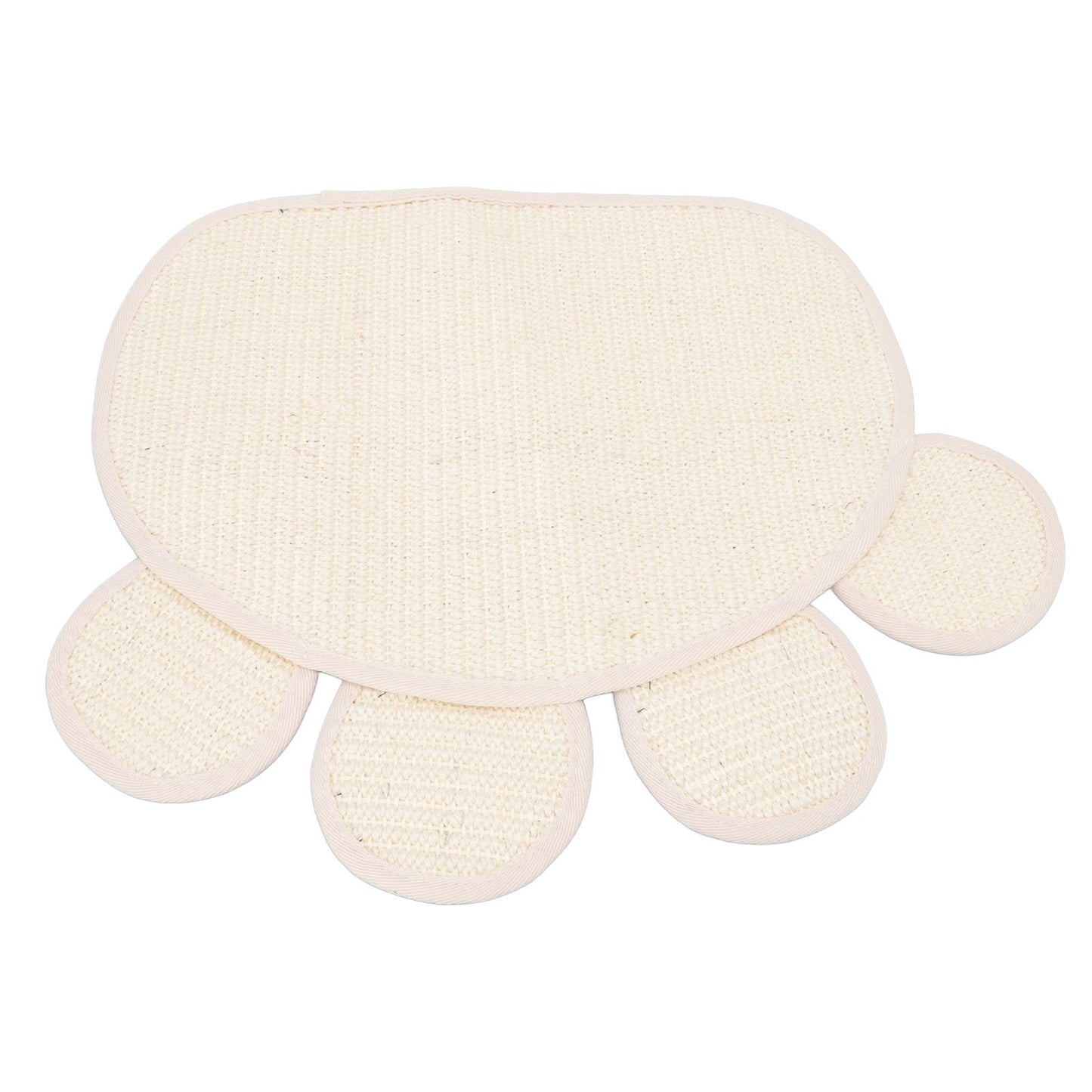 Sisal Cat Scratcher Mat Cute Shape Grinding Claw Protecting Furniture Cat Floor Scratching Pad for Cats Kittens - view 7