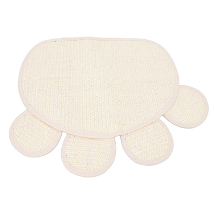 Sisal Cat Scratcher Mat Cute Shape Grinding Claw Protecting Furniture Cat Floor Scratching Pad for Cats Kittens - view 7