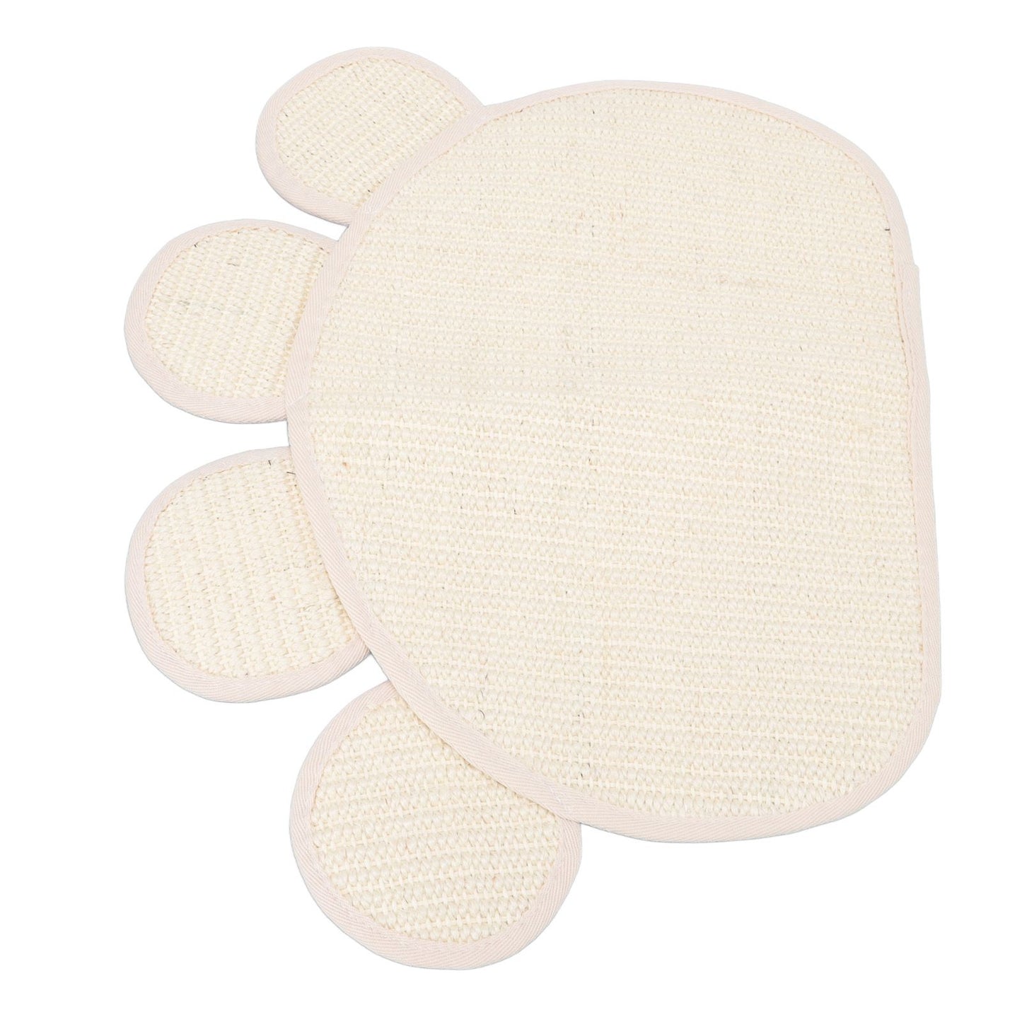 Sisal Cat Scratcher Mat Cute Shape Grinding Claw Protecting Furniture Cat Floor Scratching Pad for Cats Kittens - view 8