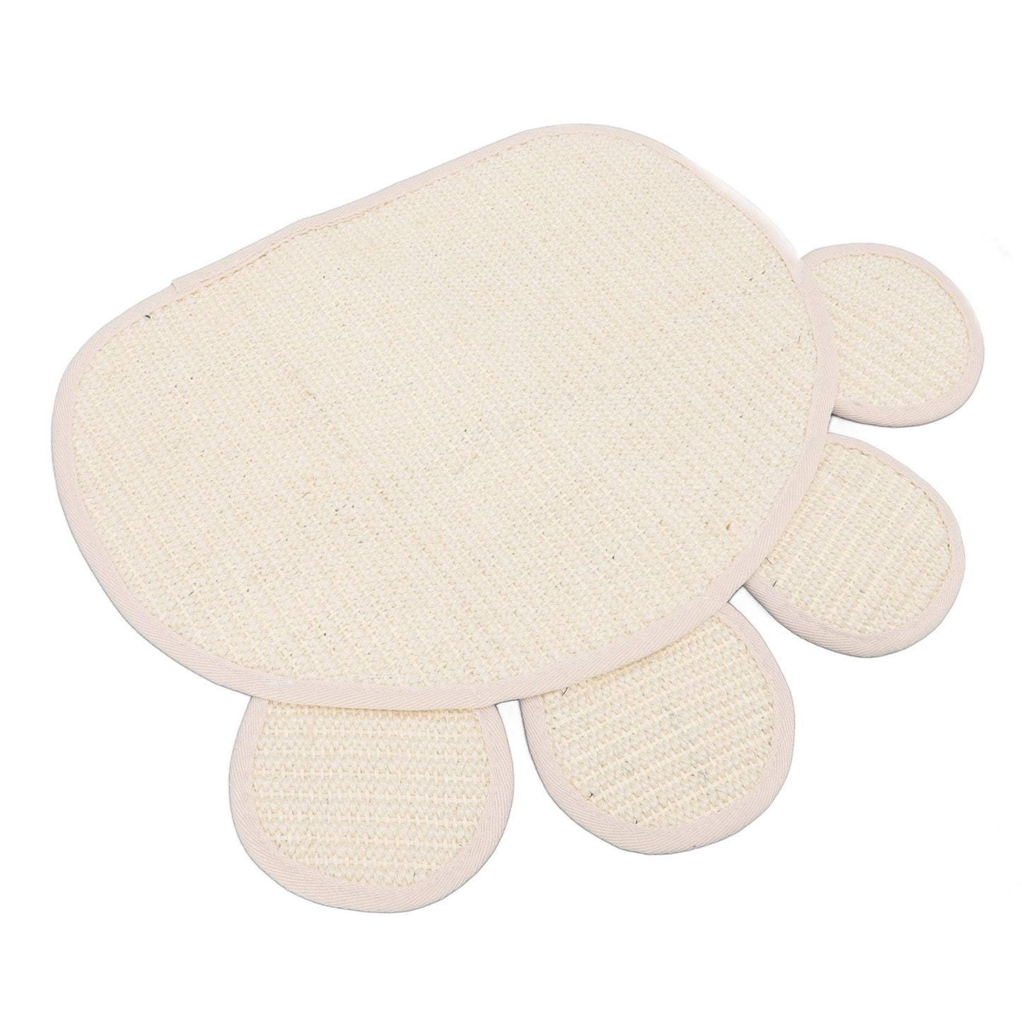 Sisal Cat Scratcher Mat Cute Shape Grinding Claw Protecting Furniture Cat Floor Scratching Pad for Cats Kittens - view 9