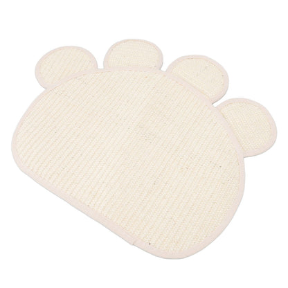Sisal Cat Scratcher Mat Cute Shape Grinding Claw Protecting Furniture Cat Floor Scratching Pad for Cats Kittens - view 10
