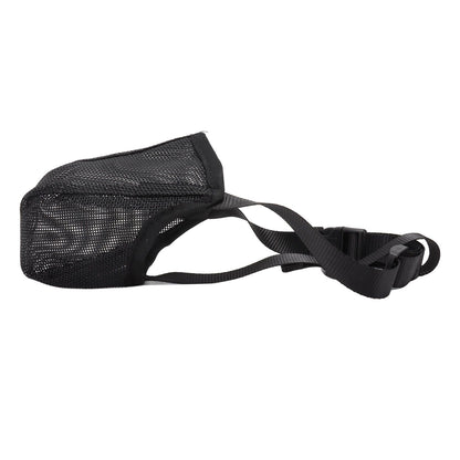 Dog Muzzle Soft Mesh Poisoned Bait Protection Pet Mouth Cover with Adjustable Straps for Small Medium Large Dogs 13x16cm / 5.1x6.3in - view 2