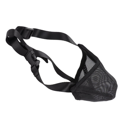 Dog Muzzle Soft Mesh Poisoned Bait Protection Pet Mouth Cover with Adjustable Straps for Small Medium Large Dogs 13x16cm / 5.1x6.3in - view 3