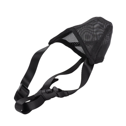 Dog Muzzle Soft Mesh Poisoned Bait Protection Pet Mouth Cover with Adjustable Straps for Small Medium Large Dogs 13x16cm / 5.1x6.3in - view 4