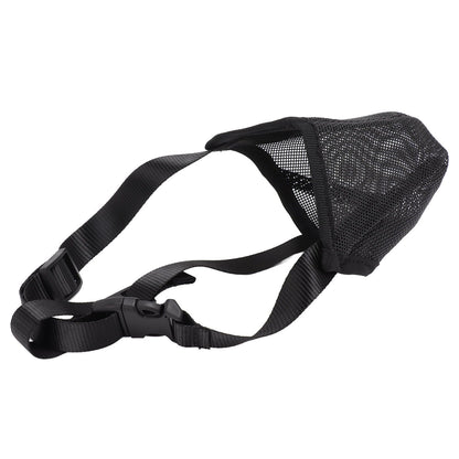 Dog Muzzle Soft Mesh Poisoned Bait Protection Pet Mouth Cover with Adjustable Straps for Small Medium Large Dogs 13x16cm / 5.1x6.3in - view 5