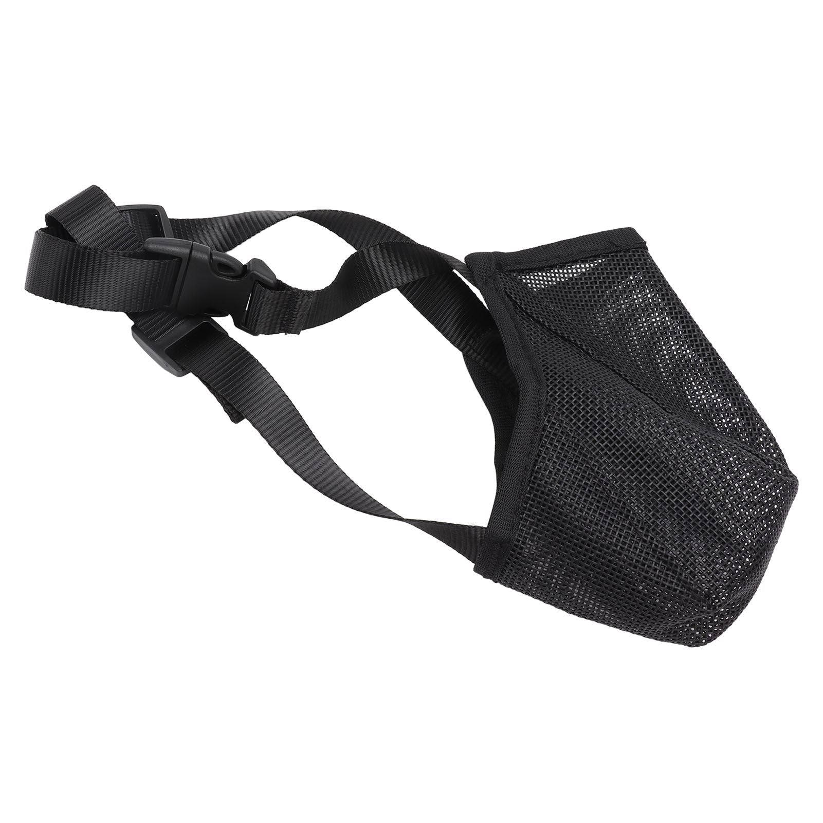 Dog Muzzle Soft Mesh Poisoned Bait Protection Pet Mouth Cover with Adjustable Straps for Small Medium Large Dogs 13x16cm / 5.1x6.3in - view 8