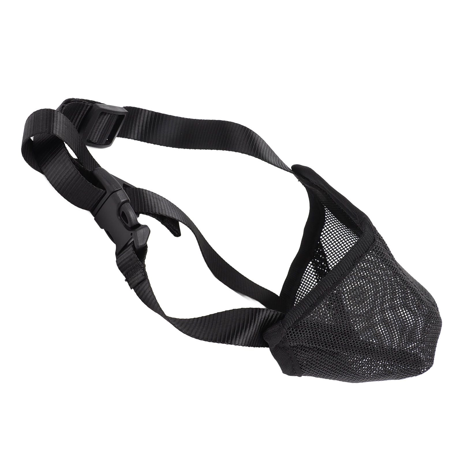 Dog Muzzle Soft Mesh Poisoned Bait Protection Pet Mouth Cover with Adjustable Straps for Small Medium Large Dogs 16.5x19cm / 6.5x7.5in - view 3