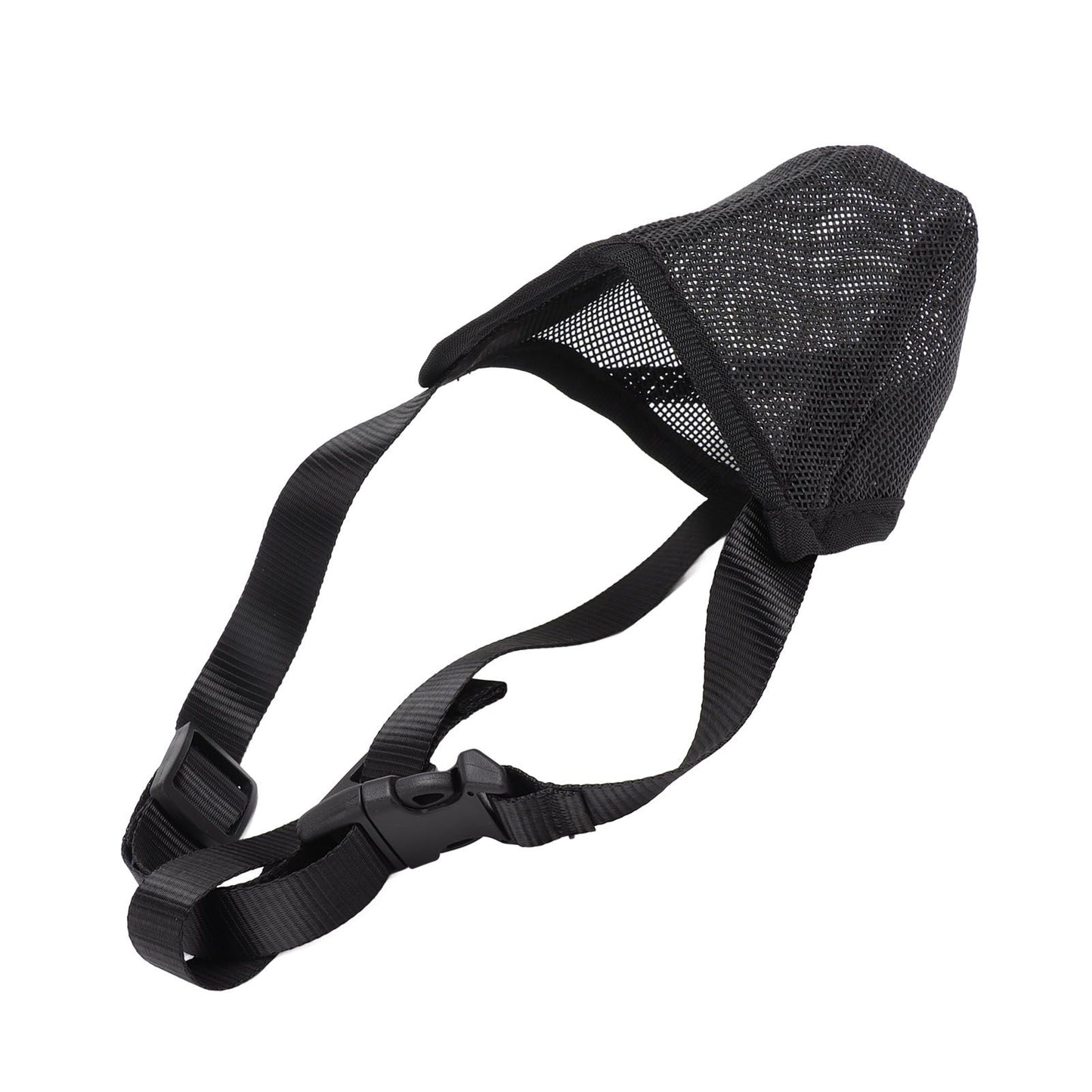 Dog Muzzle Soft Mesh Poisoned Bait Protection Pet Mouth Cover with Adjustable Straps for Small Medium Large Dogs 16.5x19cm / 6.5x7.5in - view 4