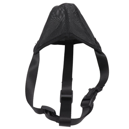 Dog Muzzle Soft Mesh Poisoned Bait Protection Pet Mouth Cover with Adjustable Straps for Small Medium Large Dogs 16.5x19cm / 6.5x7.5in - view 6