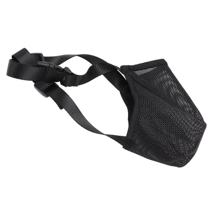 Dog Muzzle Soft Mesh Poisoned Bait Protection Pet Mouth Cover with Adjustable Straps for Small Medium Large Dogs 16.5x19cm / 6.5x7.5in - view 8