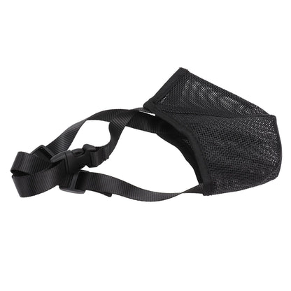 Dog Muzzle Soft Mesh Poisoned Bait Protection Pet Mouth Cover with Adjustable Straps for Small Medium Large Dogs 16.5x19cm / 6.5x7.5in - view 9
