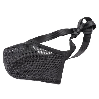 Dog Muzzle Soft Mesh Poisoned Bait Protection Pet Mouth Cover with Adjustable Straps for Small Medium Large Dogs 16.5x19cm / 6.5x7.5in - view 10