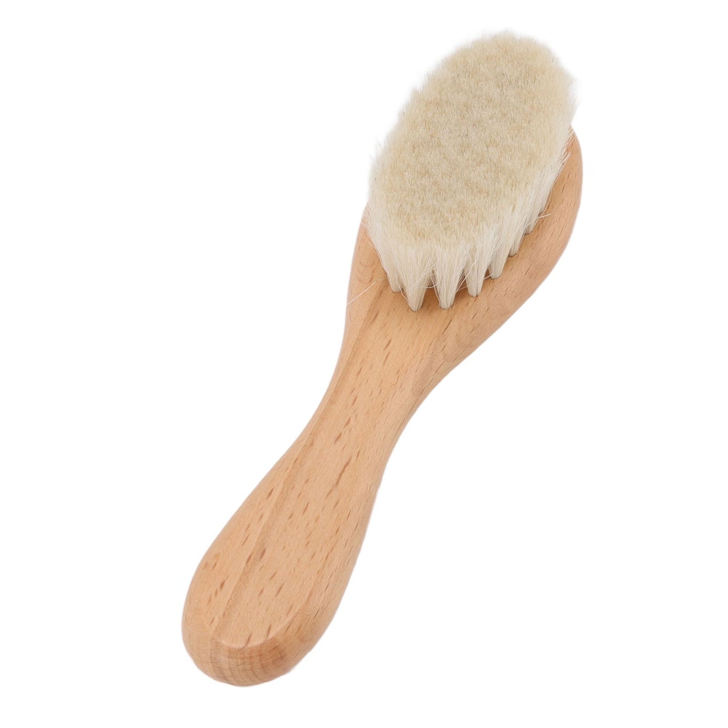 Baby Hair Wool Brush Soft Bristles Styling Beard Brush Baby Bathing Cleaning Nursing Wooden Comb Brush - view 4