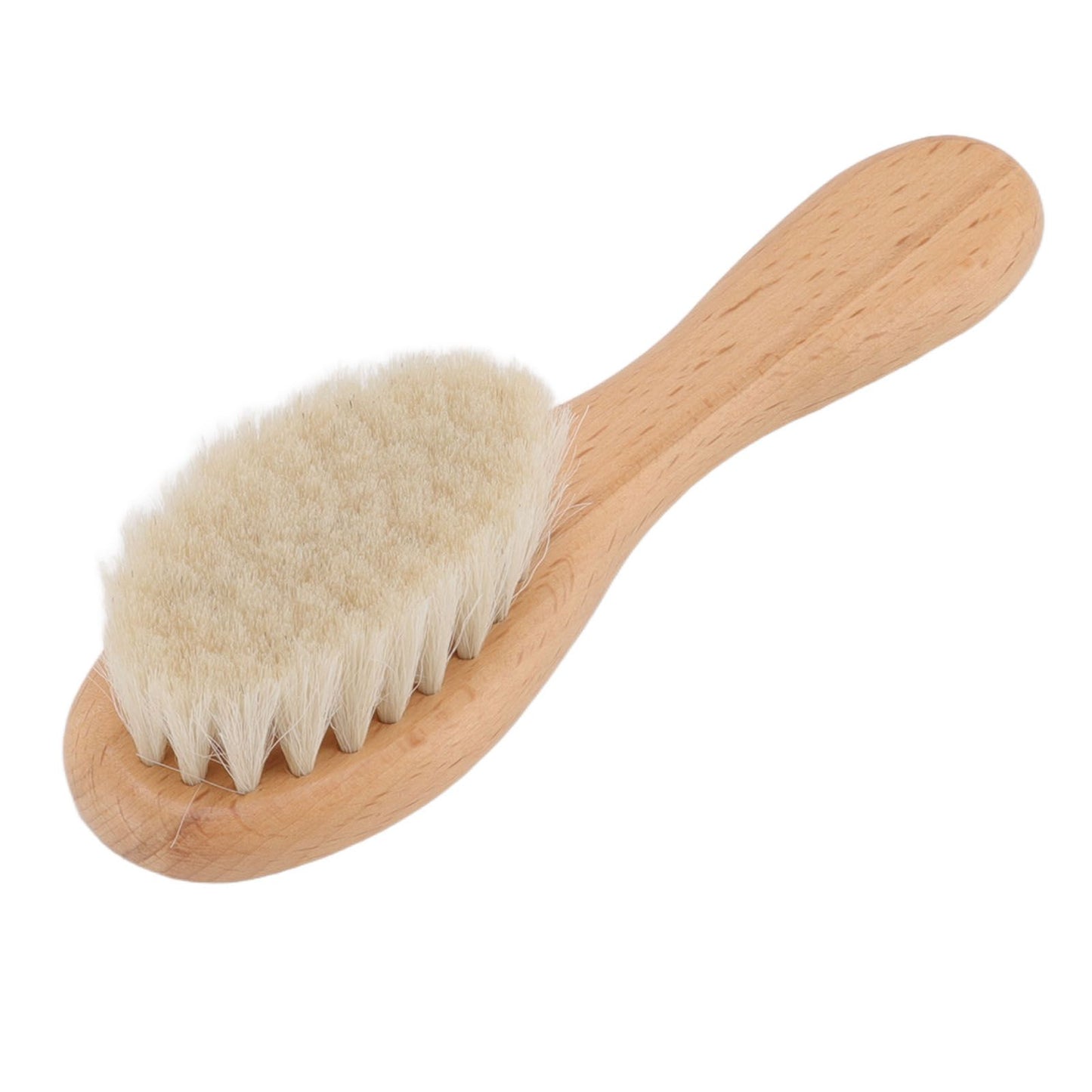 Baby Hair Wool Brush Soft Bristles Styling Beard Brush Baby Bathing Cleaning Nursing Wooden Comb Brush - view 9