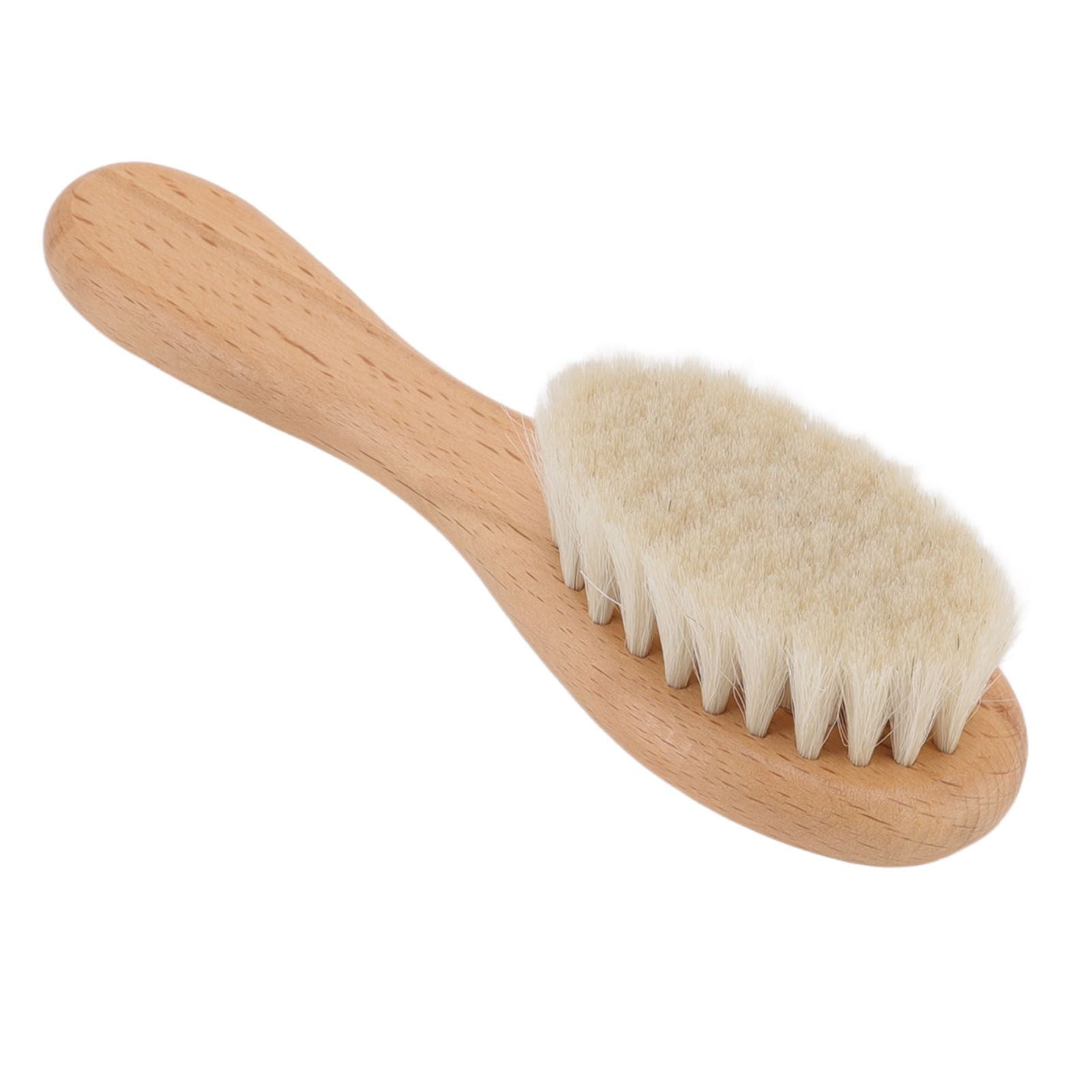 Baby Hair Wool Brush Soft Bristles Styling Beard Brush Baby Bathing Cleaning Nursing Wooden Comb Brush - view 10